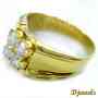 Djewels Dunstal Gents Diamond Ring with yellow gold