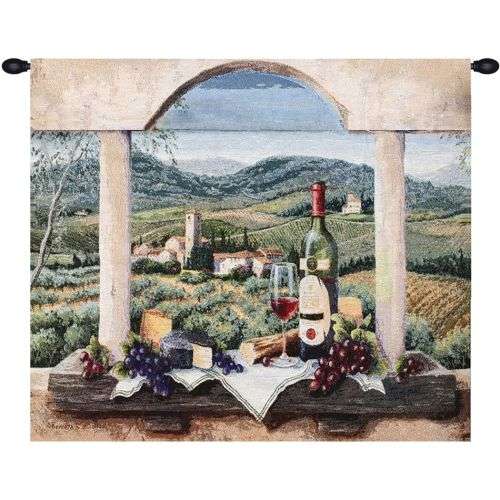 Vin de provence american tapestry woven in north america